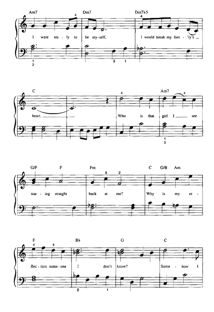 reflection mulan sheet music pdf